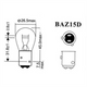 Narva Bayonet BAZ15d Premium Globe 12V 21/4W