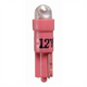 Narva LED Wedge KW2x4.6d Red Base Globe 12V W