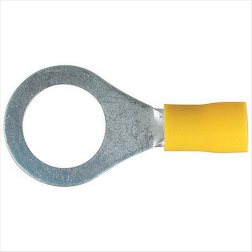 Narva CRIMP TERMINAL RING YELLOW TERMINAL ENTRY 13MM VINYL 100 PCE