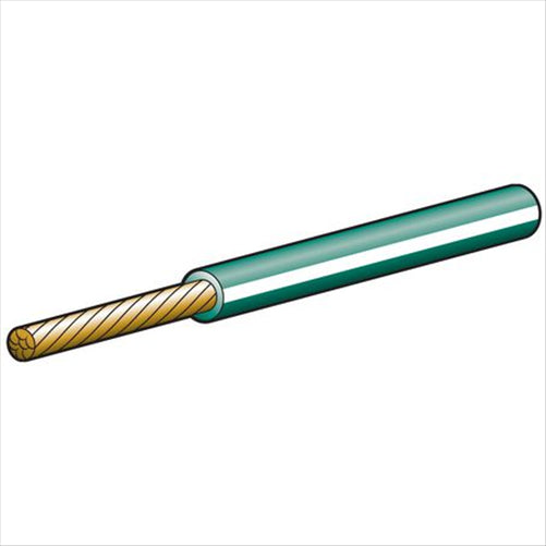 Narva 3mm Single Core Auto Cable Green With White Tracer (per meter)