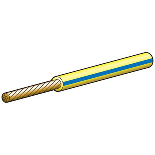 Narva 3mm Single Core Auto Cable Yellow With Blue Tracer (per meter)
