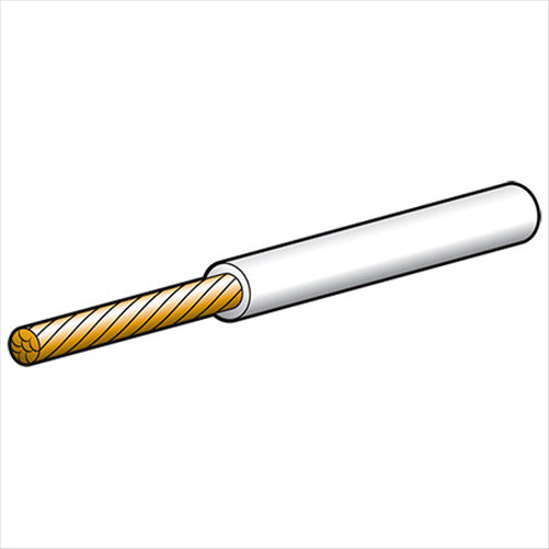 Narva 4mm Single Core Automotive Cable White 4M
