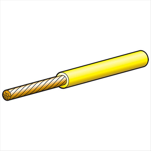 Narva 4mm Single Core Automotive Cable Yellow 4M