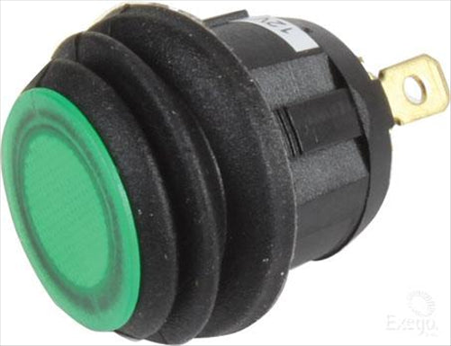 Narva Rocker Switch Off/On SPST Green LED (Contacts Rated 20A @ 12V)