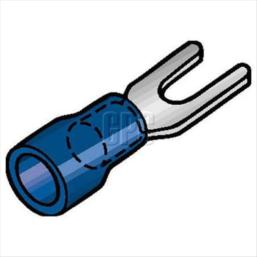 Narva CRIMP TERMINAL SPADE BLUE TERMINAL ENTRY 4.3MM VINYL 100 PCE