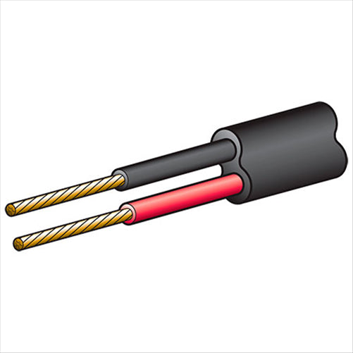 Narva 2.5mm Twin Core Automotive Cable Red/Black With Black Sheath 100M