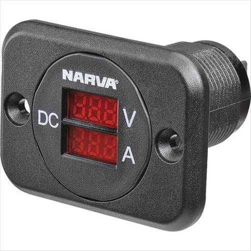 Narva FLUSH MOUNT LED VOLT & AMP METER DISPLAY