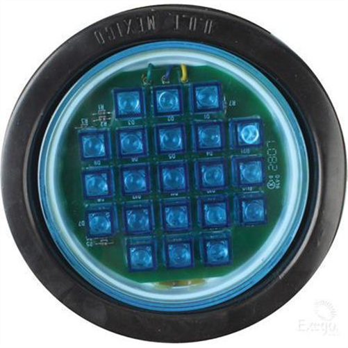 WARNING LIGHT 12/24V LED BLUE 85200B