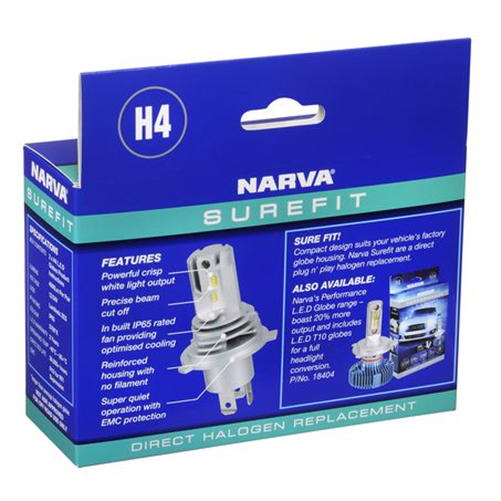 Narva H4 SUREFIT LED GLOBES (2)