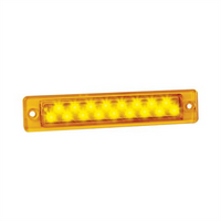 LED AUTO LAMPS 12V LED Slimeline Indicator Lamp With Amber Lens