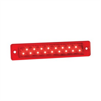 LED AUTO LAMPS 12V Slimline LED Stop/Tail Lamp With Red Lens