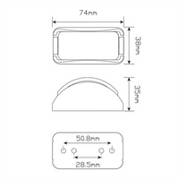 LED AUTO LAMPS 12/24V Amb/Red Sm Clear Lens