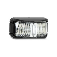 LED AUTO LAMPS Rear End Outline LED Marker Red 12/24v Red Lens 16cm Cable Blister Pac