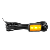 LED AUTO LAMPS 10/30V LED Side Direction Indicator Light With 3m Tinned Cable