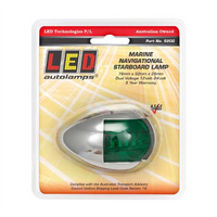 TINKR Starboard Nav Lamp Green LED Chrome