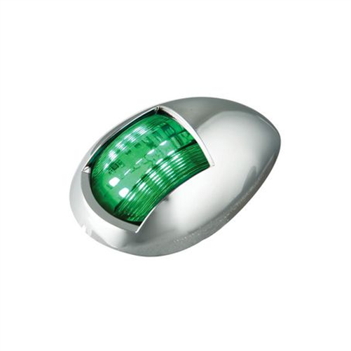 TINKR Starboard Nav Lamp Green LED Chrome
