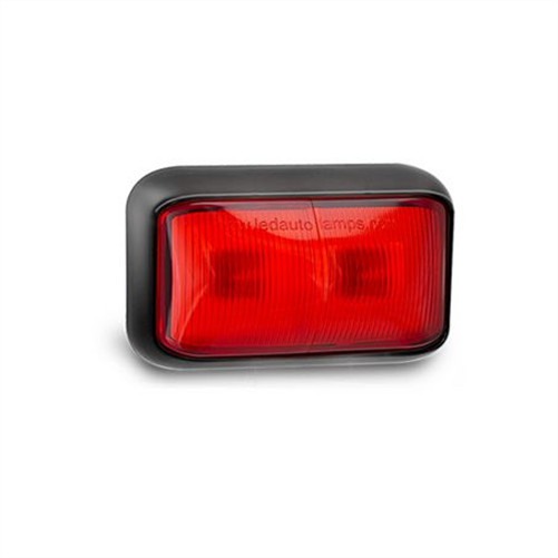 LED AUTO LAMPS 10/30V Rear Position Marker 2 Red LEDs With 40cm Wire