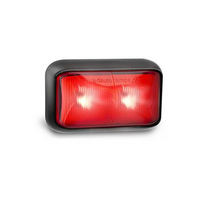 LED AUTO LAMPS 10/30V Rear Position Marker 2 Red LEDs With 40cm Wire