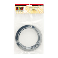LED AUTO LAMPS Chrome Plated Bracket Suit Round Lights