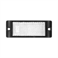 LED AUTO LAMPS White Reflector With Mounting Bracket