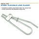 ABW TOOLS STEEL FLEXIBLE LINE CLAMP