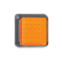 LED AUTO LAMPS 12/24V Indicator Lamp 36 LEDs 80x80mm With 40cm Wire