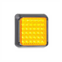 LED AUTO LAMPS 12/24V Indicator Lamp 36 LEDs 80x80mm With 40cm Wire