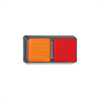 LED AUTO LAMPS Multi Volt Stop/Tail/Indicator Assembly 72 LEDs With Black Bracket 19