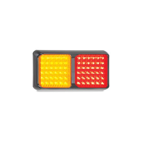 LED AUTO LAMPS Multi Volt Stop/Tail/Indicator Assembly 72 LEDs With Black Bracket 19