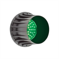 LED AUTO LAMPS Technologies Traffic Advisory Light Green LED 12v Only Green Lens 10cm