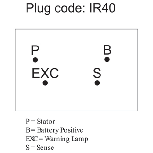 OEX ALTERNATOR 12V 55A MITSUBISHI STYLE