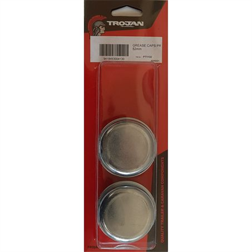 TROJAN Hub Grease Cap 52mm - 2PK