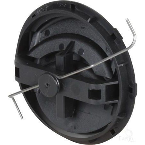 Louvre Round Black Plastic RD584360P