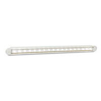 LED AUTO LAMPS 12V Reverse Strip Lamp 18 Sqaure LEDs Recessed Mount With 40cm Hardwi