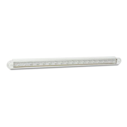 LED AUTO LAMPS 12V Reverse Strip Lamp 18 Sqaure LEDs Recessed Mount With 40cm Hardwi