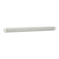 LED AUTO LAMPS 12V Reverse Strip Lamp 18 Sqaure LEDs Recessed Mount With 40cm Hardwi