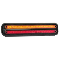 LED AUTO LAMPS LEDAUT 12V Stop/Tail/Indicator 380 Series Strip Lamps In Double Black
