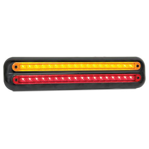 LED AUTO LAMPS LEDAUT 12V Stop/Tail/Indicator 380 Series Strip Lamps In Double Black