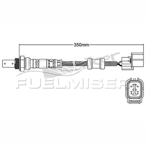 FUELMISER OXYGEN SENSOR DIRECT FIT 4 WIRE 350MM CABLE