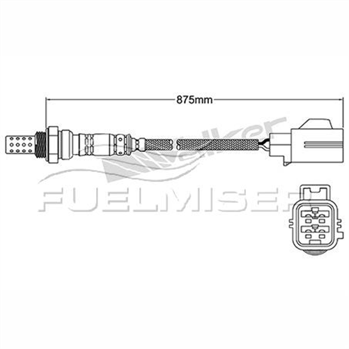 FUELMISER OXYGEN SENSOR DIRECT FIT 4 WIRE 1040MM CABLE