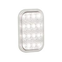LED AUTO LAMPS Reverse LED Light Clear Lens 16 LEDs 12/24v Bulk Pack