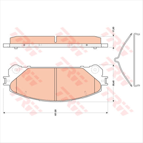 TRW DTEC Brake Pad Set