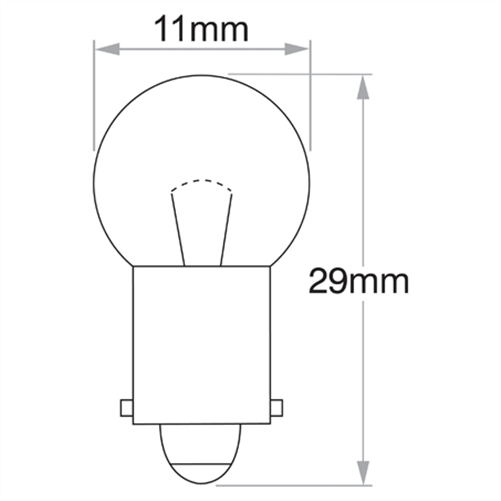 Bayonet BA9s Globe 12V 6W 479891