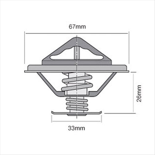 TRIDON THERMOSTAT HIFLOW 89"" TT274-192