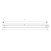 LED AUTO LAMPS 12V LED Interior Light Clear Lens With White Frame 121 PCS SMD LEDs