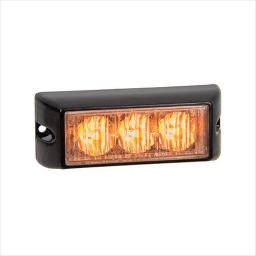 12/24V Amber LED Emergency Lamp With Strobe Permanent Mount 93AM