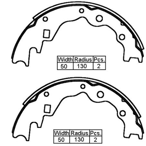 RDA Brake Shoe 220mm x 36mm