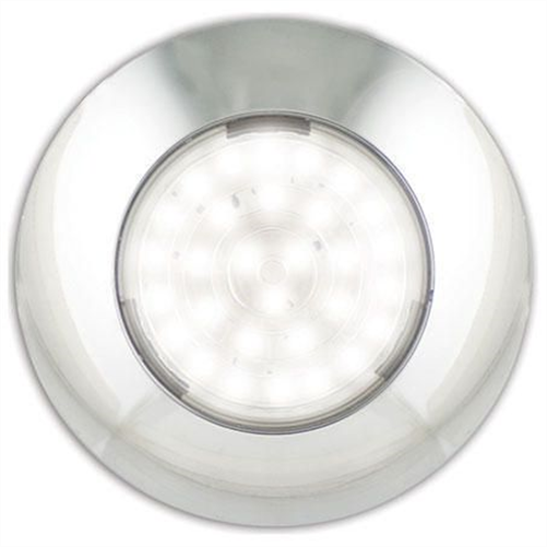 LED AUTO LAMPS LEDAUT 12V 75mm LED Dome Light Clear Lens White