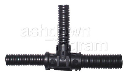 OEX Convoluted Tubing Fitting T - Piece Suit Tube Size 10mm