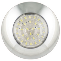 LED AUTO LAMPS LEDAUT 12V 75mm LED Dome Light Clear Lens White